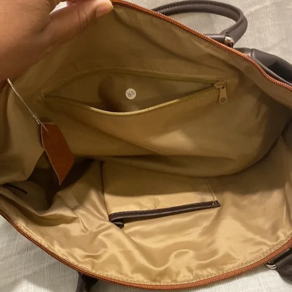 Two shades of brown Arielle purse. - Picture 2 of 3